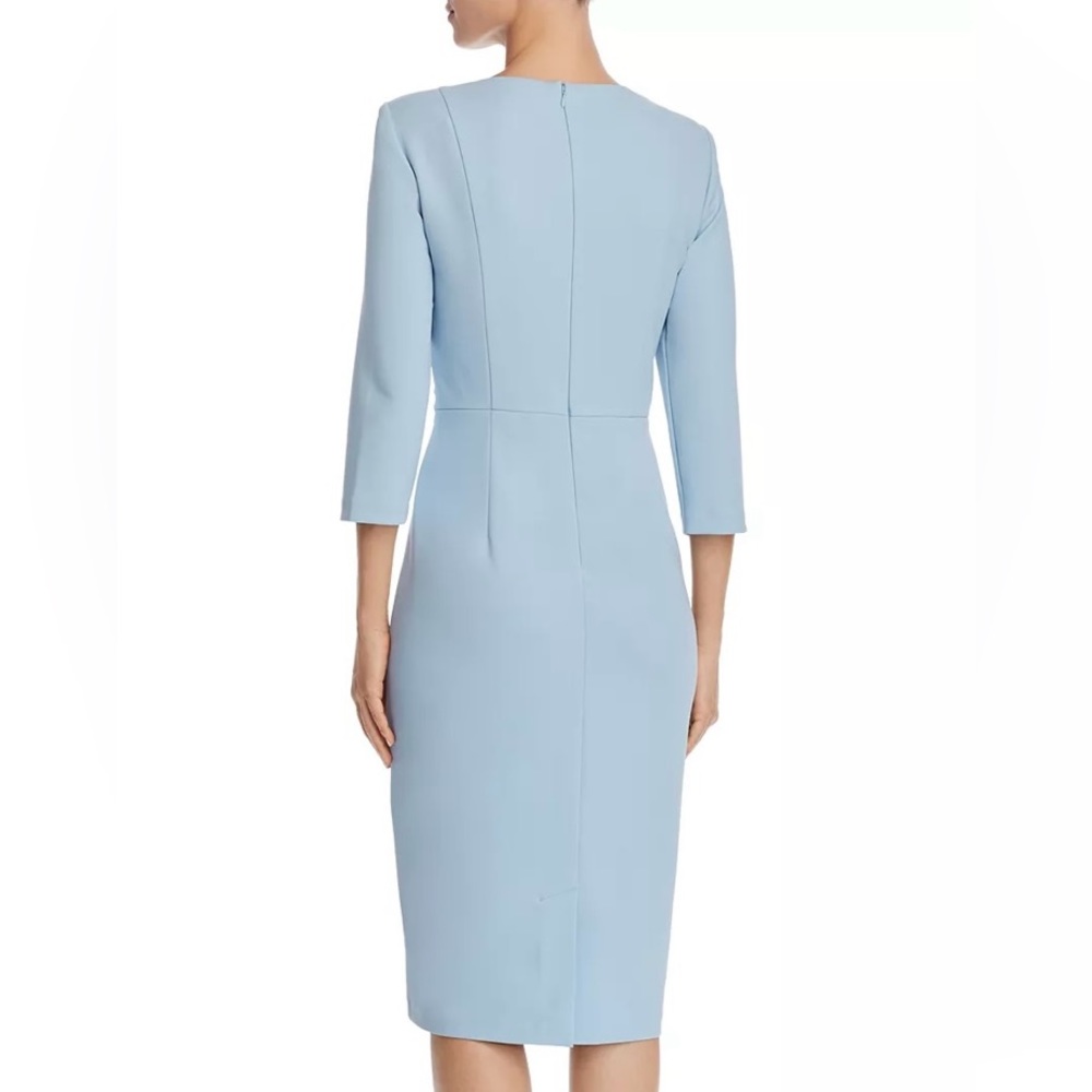 Adrianna Pappell Tie Waist Crepe Sheath Dress, NWT, 14 - Picture 2 of 8